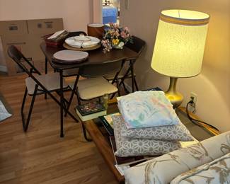 Card table and chairs