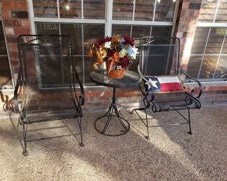 Metal Rockers & Table