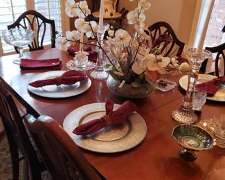 Formal Dining Table with 6 Chairs