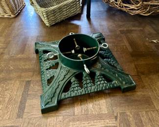 Antique cast iron tree stand 