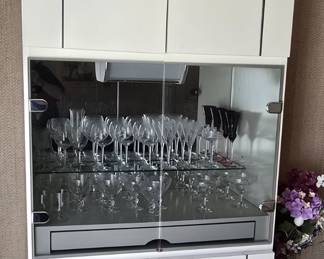 Beautiful Art Deco White China Cabinet