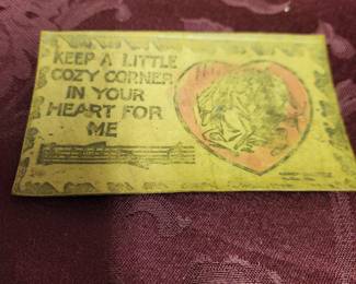 Vintage leather post cards