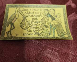 Vintage leather post cards