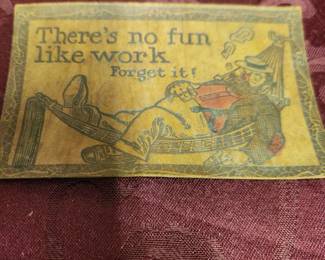 Vintage leather post cards