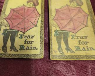 Vintage leather post cards