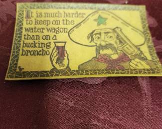 Vintage leather post cards