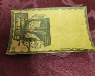 Vintage leather post cards