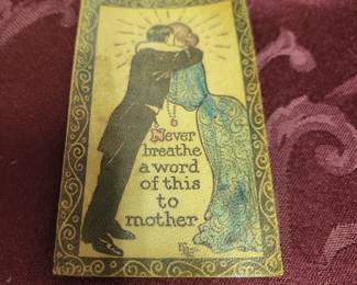 Vintage leather post cards