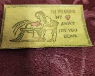 Vintage leather post cards