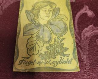 Vintage leather post cards