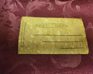 Vintage leather post cards