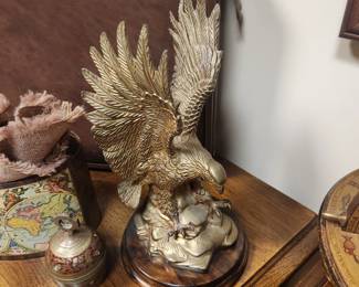 Brass Eagle Sculpture