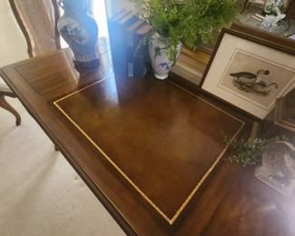 Drexel Leather Top Desk in Pristine Condition