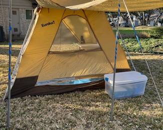 This tent NOT FOR SALE but filled with kids items