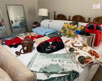 California King Bed, Mirrors, Blankets, Pillows, Mattress Pad