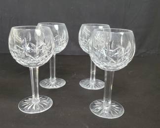 Lot # : 78 - Four Waterford crystal wine glass