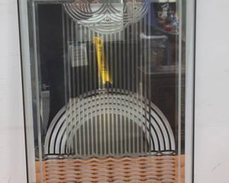 Lot # : 155 - Eduardo Sanz 1971 glass and mirror wall art