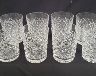 Lot # : 416 - 8 Waterford crystal tumbler glasses