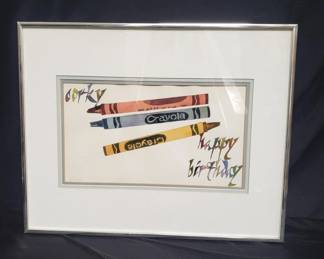 Lot # : 587 - Signed watercolor painting