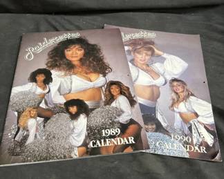 Lot # : 497 - Pair of Raiderettes 89-90’ calenders