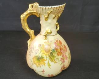 Lot # : 310 - Royal Worcester porcelain handpainted milk jug