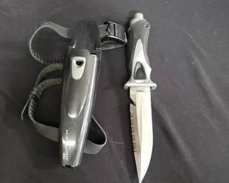 Lot # : 572 - Tusa imprex stainless steel diving knife