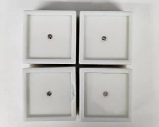 Lot # : 408 - Four 0.15ct champagne diamonds <3mm each, 0.60ctw