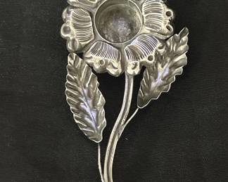 Lot # : 575v - Vintage Mexican silver flower