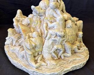 Lot # : 201z - Vintage 1970 signed ceramic sculpture