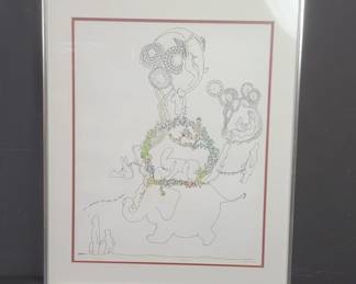 Lot # : 35 - Mari 1976 pencil signed and numbered lithograph