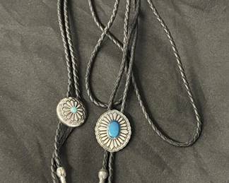 Lot # : 611v - Pair of southwestern bolo ties