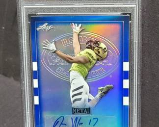 Lot # : 80 - 2018 Leaf Metal US Army Jaylen Waddle