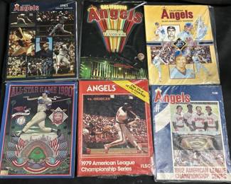 Lot # : 482 - Group of six vintage California Angels programs