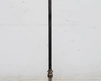 Lot # : 90 - Vintage glass, metal & silver plate floor lamp