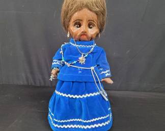 Lot # : 689 - Vintage signed native American doll