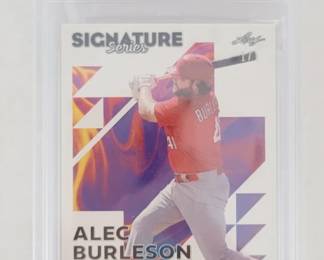 Lot # : 81 - 2023 Leaf Signature Alec Burleson