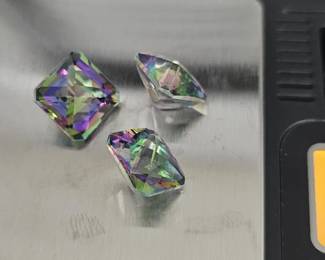 Lot # : 407 - 29.65ctw mystic topaz 12x12mm gemstones