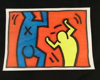 Lot # : 161f - Ink on paper drawing