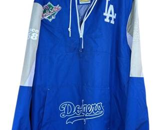 Lot # : 241z - Mitchell & Ness Dodgers windbreaker jacket