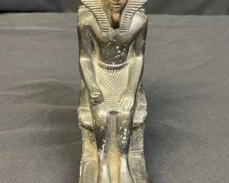 Lot # : 439v - Vintage bronze statue of King Chephren