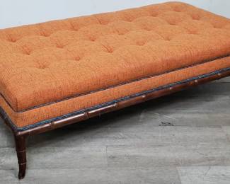 Lot # : 65 - T.H. Robsjohn-Gibbings-style walnut bench