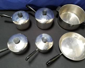 Lot # : 304 - Revere Ware pots and pans