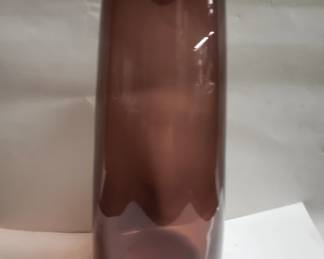 Lot # : 297 - Vintage water carafe smoked glass purple