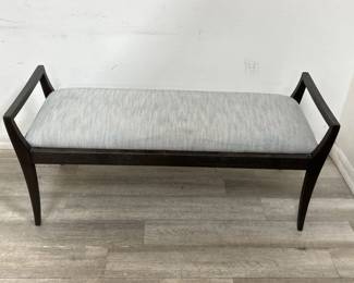 Lot # : 530 - Brownstone upholstered bedroom bench