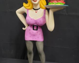Lot # : 701 - Fiberglass hamburger Mary figurine