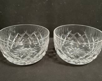 Lot # : 354 - Pair of Waterford crystal boyne finger bowls