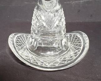 Lot # : 49 - Waterford crystal cowboy hat paperweight