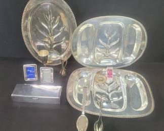 Lot # : 563 - Group of silver plate