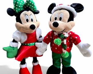 Lot # : 368a - 23” Disney Mickey & Minnie Mouse plush standing