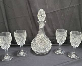 Lot # : 458 - Royal Limited crystal wine set